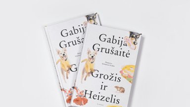Knygą vaikams „Grožis ir Heizelis“ pristatantys Gabija Grušaitė ir Gintautas Grušas: šunys žmogų moko Gero Gyvenimo