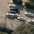 Nufilmuota Teksase: vairuotojai sulaikė bėglį, kai šis rėžėsi į jų automobilius