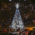 Pasižiūrėkite, kaip atrodo įžiebta Kalėdų eglutė Vilniuje