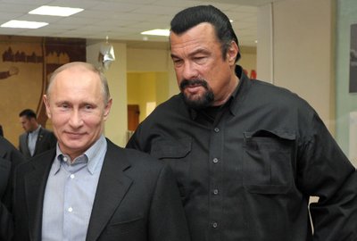Stevenas Seagalas ir  Vladimiras Putinas