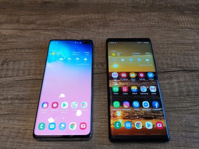 Samsung Galaxy S10+ ir Samsung Galaxy Note 9