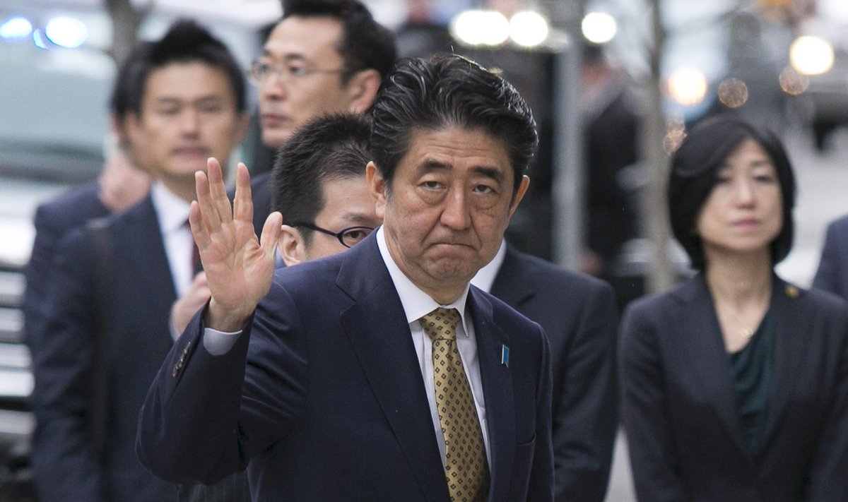  Japonijos premjeras Shinzo Abe