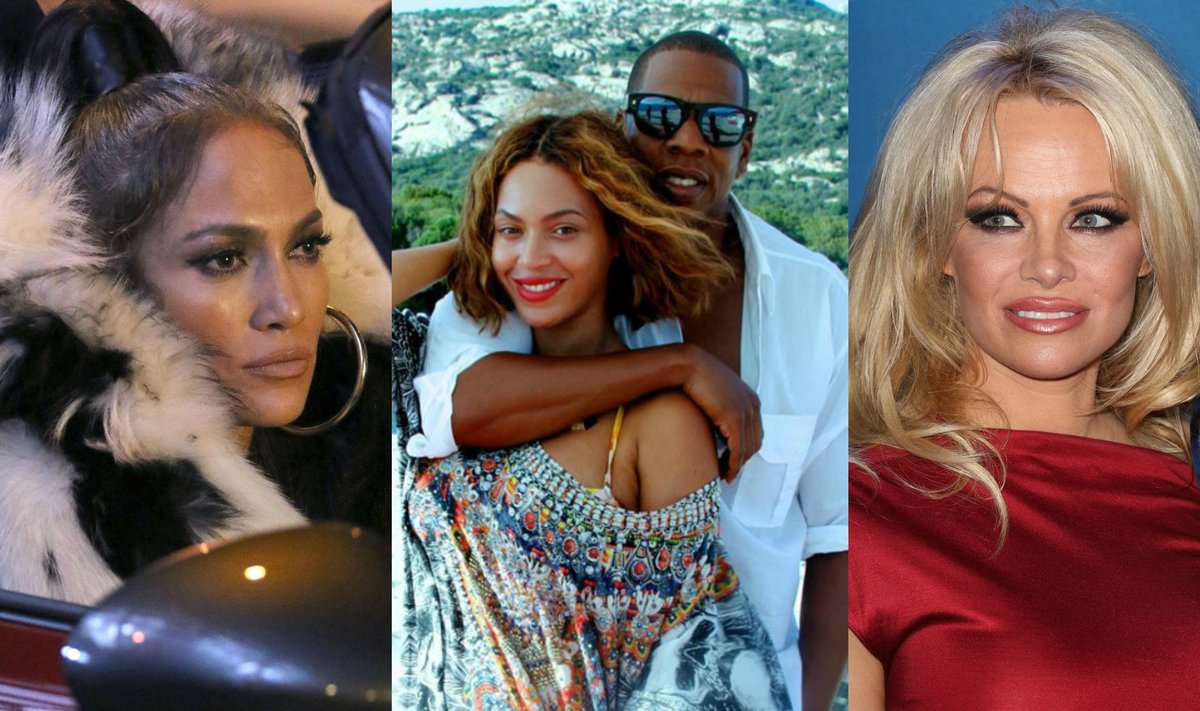 Jennifer Lopez, Jay-Z, Beyonce, Pamela Anderson