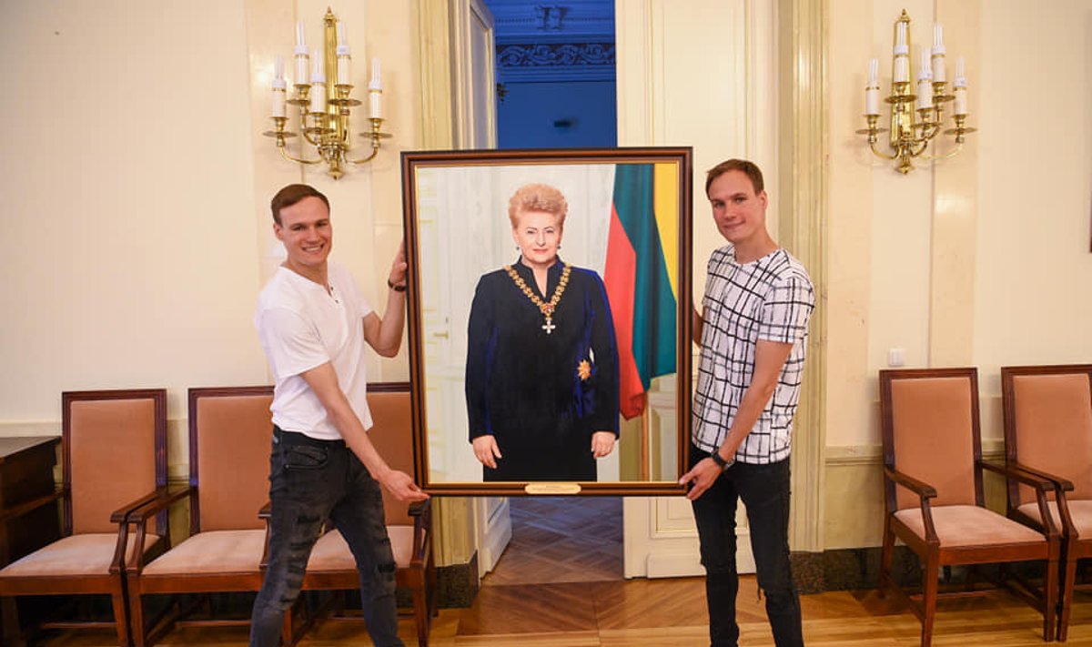Broliai Gataveckai ir Dalios Grybauskaitės portretas