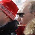 V.Putinas ir D. Medvedevas apsilankė Sočio stadione, kur 2014 m. vyks Olimpinės žiemos žaidynės