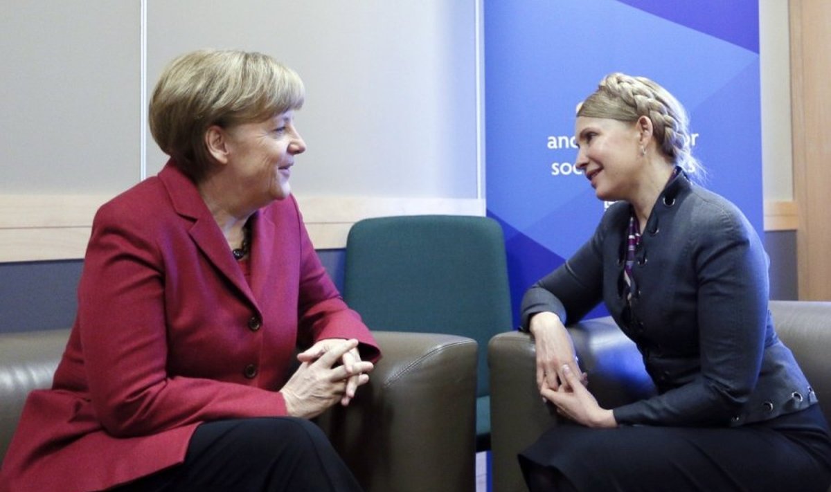 Julija Tymošenko ir Angela Merkel