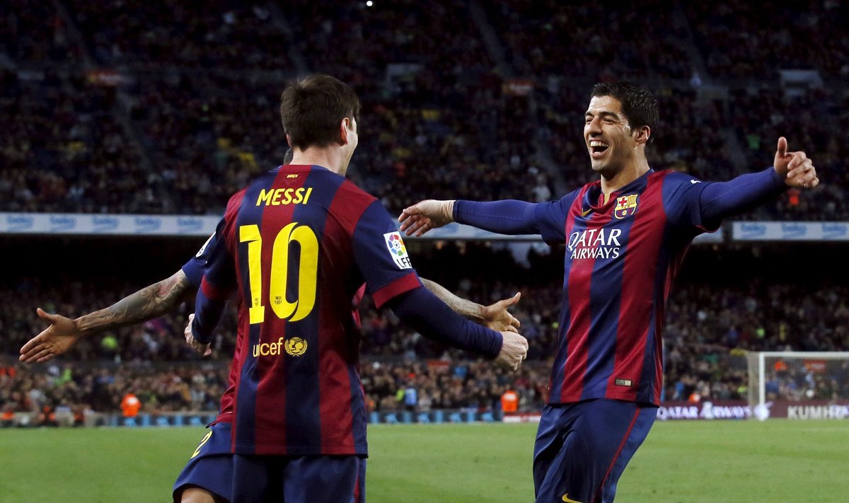 Lionelis Messi ir Luisas Suarezas