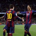 Ispanijos futbolo čempionato lyderė „Barcelona“ iškovojo šeštą pergalę iš eilės