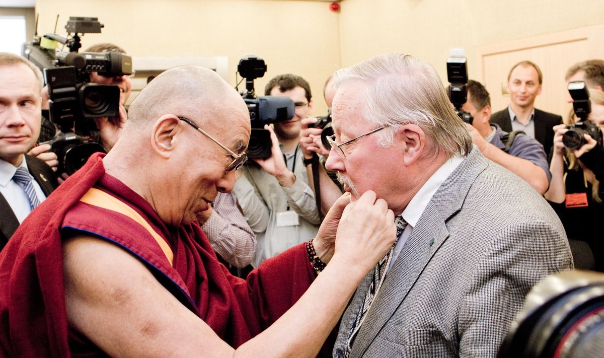 Jo Šventenybė Dalai Lama XIV ir Vytautas Landsbergis
