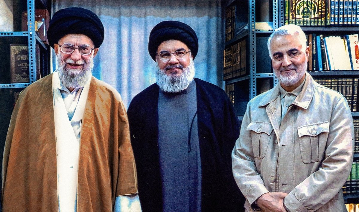 Ajotala Ali Khamenei, Hassanas Nasrallah, Qasemas Soleimani