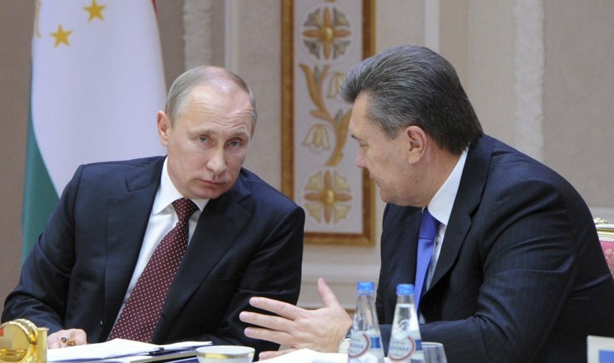 Vladimiras Putinas ir Viktoras Janukovyčius
