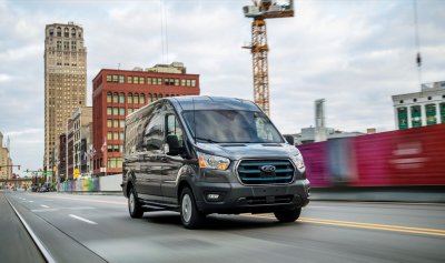 Elektra varomas Ford E-Transit. Gamintojo nuotr.