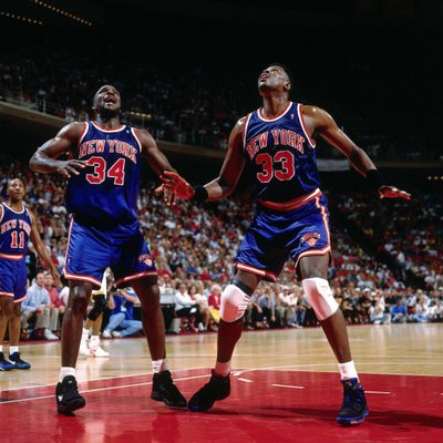 Charlesas Oakley ir Patrickas Ewingas 1994-ų metų NBA superfinale.