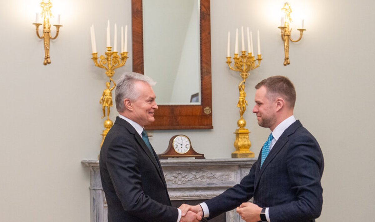 Prezidentas susitinka su užsienio reikalų ministru Gabrieliumi Landsbergiu