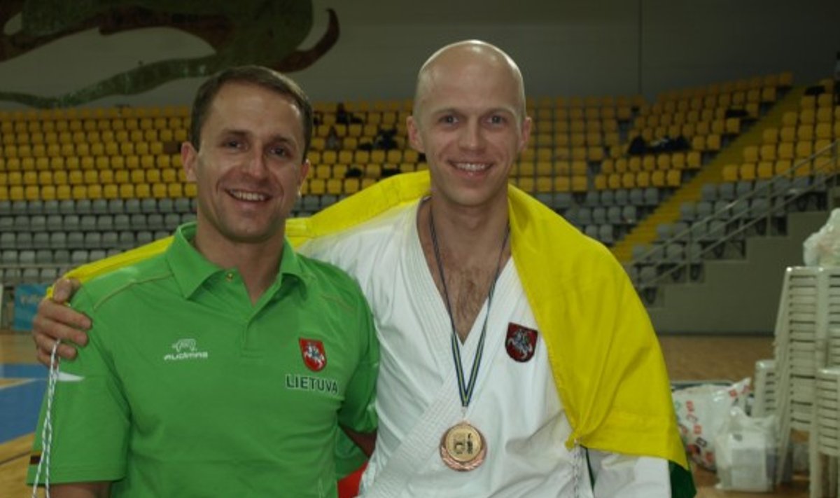 Giedrius Švetkauskas (dešinėje) iškovojo bronzos medalį