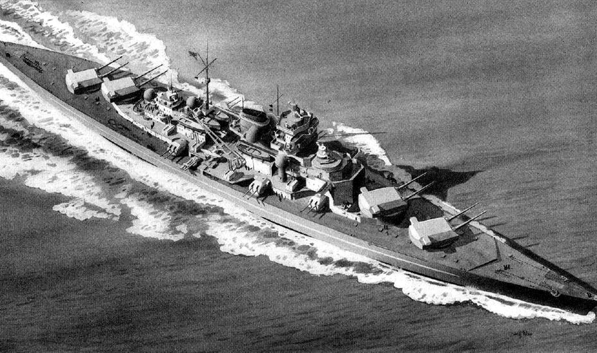 Nacių laivas „Tirpitz“