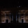 Vaizdo projekcija ant Šv. Petro bazilikos fasado Vatikane