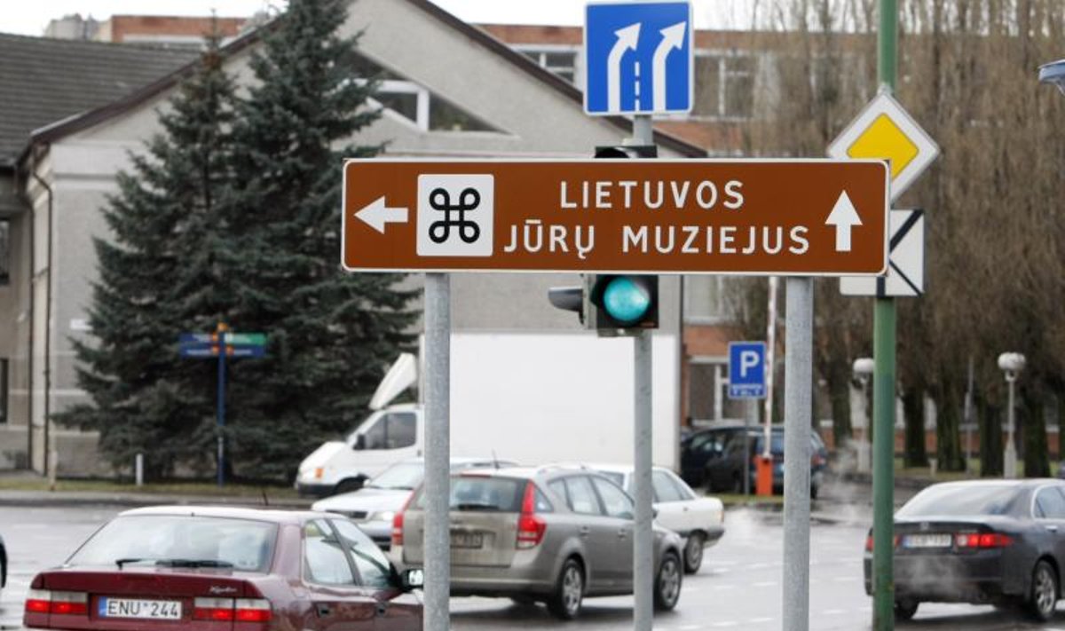 Informaciniai ženklai Klaipėdos gatvėse 