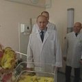 V. Putinas pasveikino septyniamilijarduoju Žemės gyventoju pretenduojantį taptį kūdikį