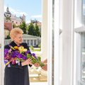 D. Grybauskaitę ir vėl gėlėmis nudžiugino paslaptingasis Rokas