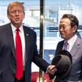 Trumpas Niujorke susitiko su buvusiu Japonijos ministru pirmininku