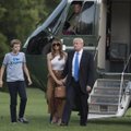 M. Trump su sūnumi Barronu persikraustė į Baltuosius rūmus