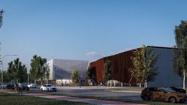 Pristatė pasiūlymą planuojamam Klaipėdos sporto ir laisvalaikio centrui: ledo arena, penkios universalios aikštelės ir čiuožykla terasoje