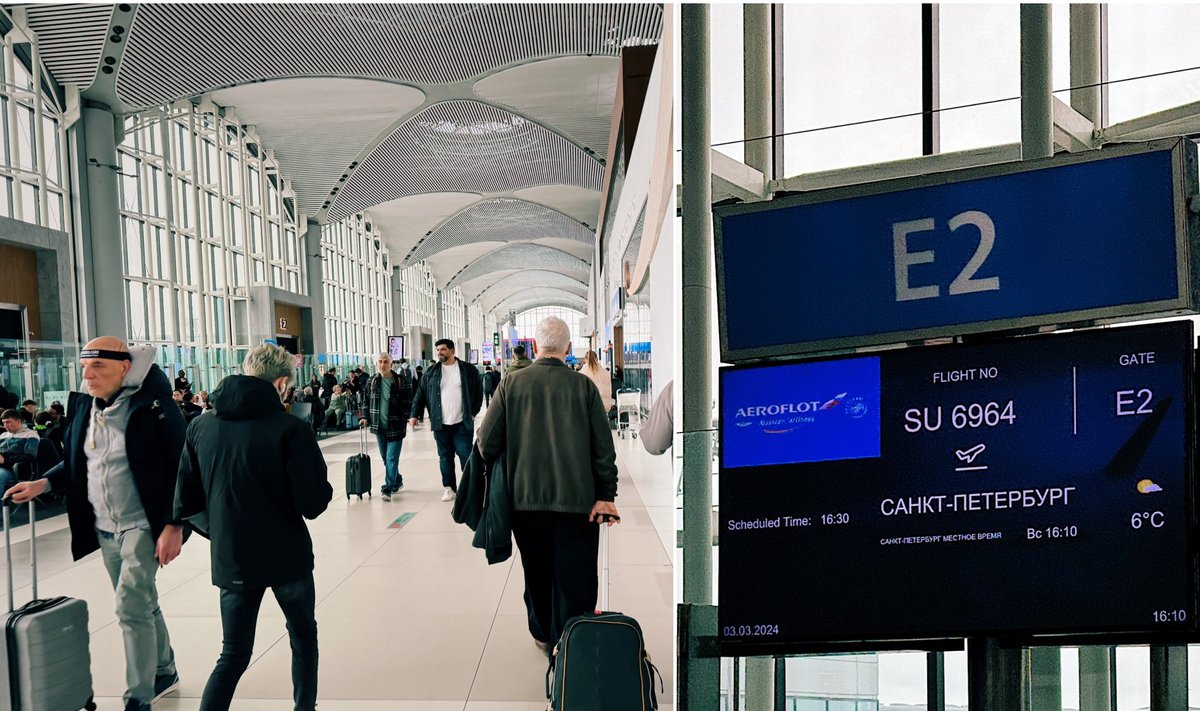 Iš Stambulo oro uosto rusai keliauja po visą pasaulį