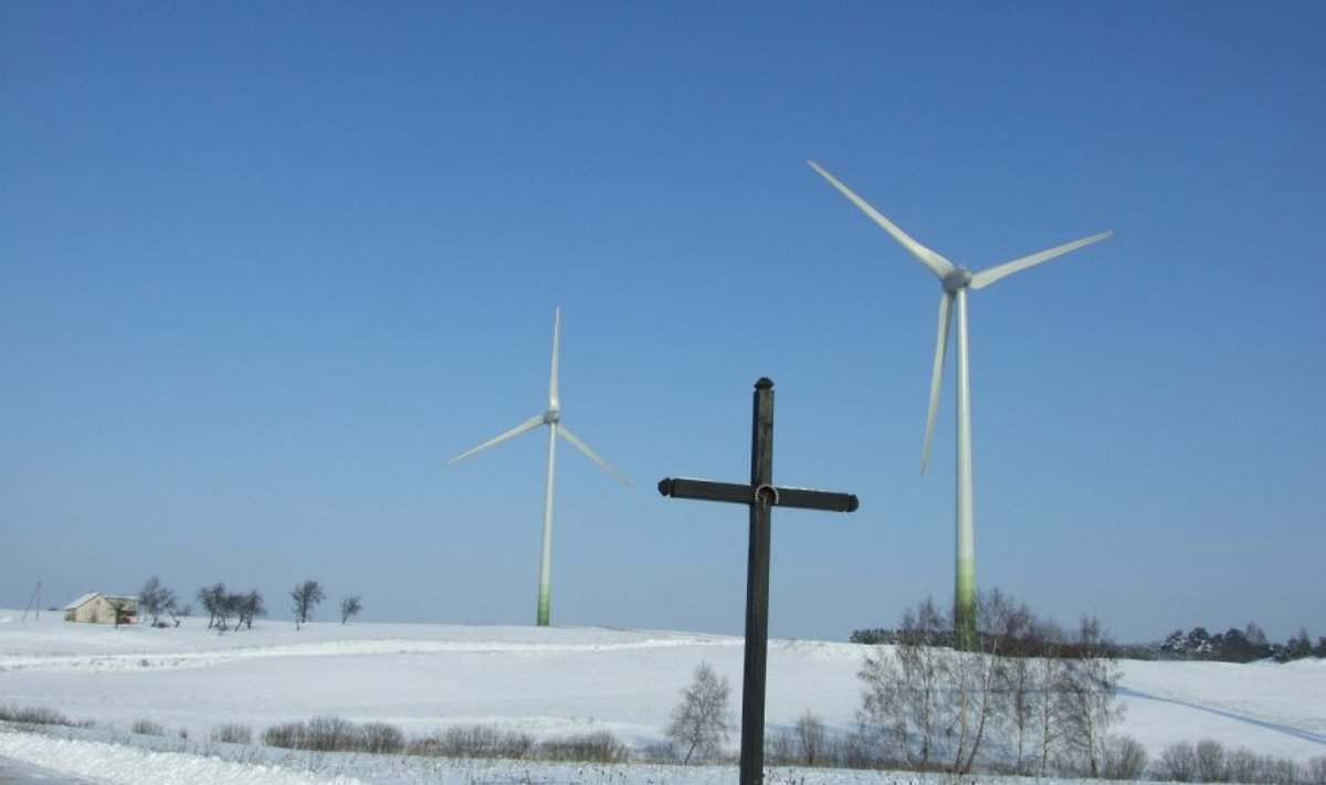 Vėjo jėgainės prie Seirijų/Danguolės nuotr.