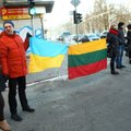 Vilniuje gyva grandine išreikštas palaikymas Ukrainai