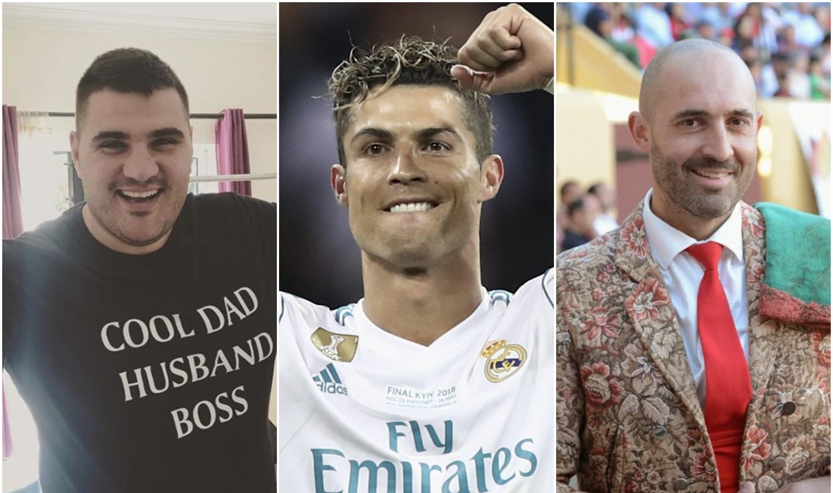 Goncalo Salgado, Cristiano Ronaldo, Nuno Marecošas