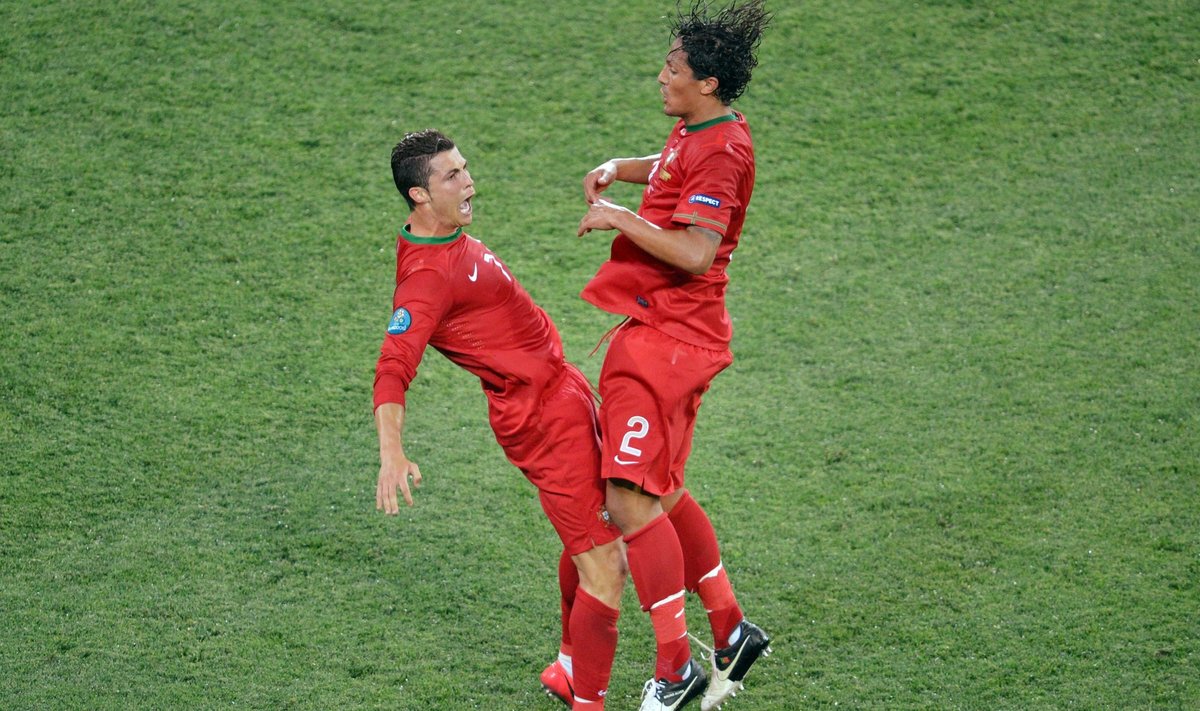 Cristiano Ronaldo ir Bruno Alvesas