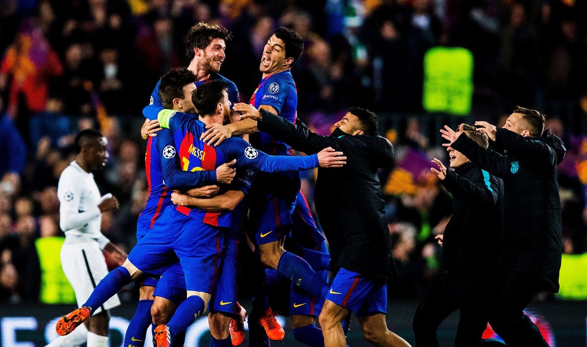 "Barcelonos" futbolininkai triumfuoja