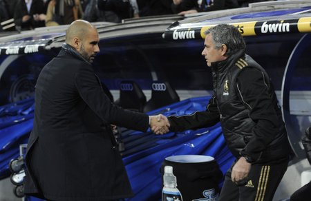Josepas Guardiola ir Jose Mourinho