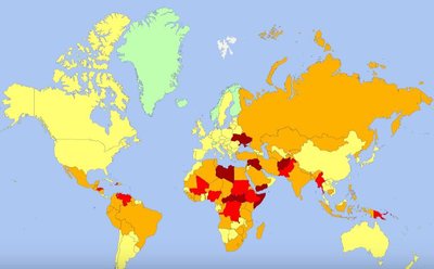Saugumo rizika pasaulyje (International SOS nuotr.)