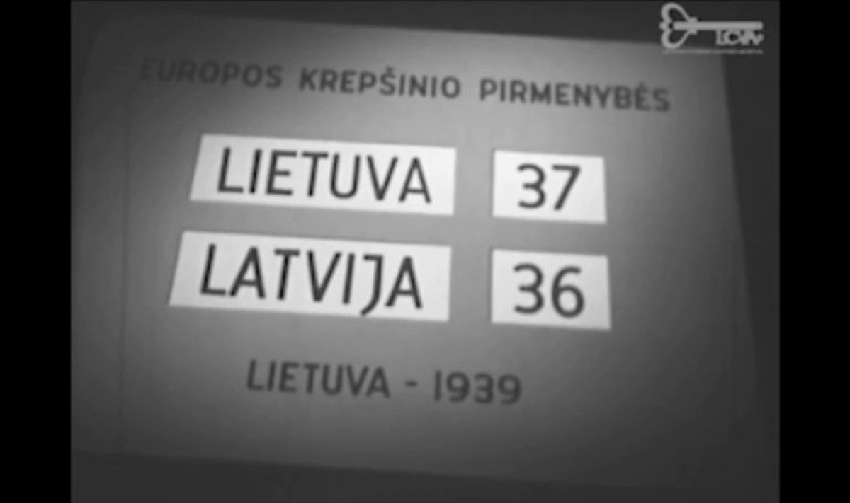 1939 m. Europos krepšinio čempionato Lietuvoje akimirka