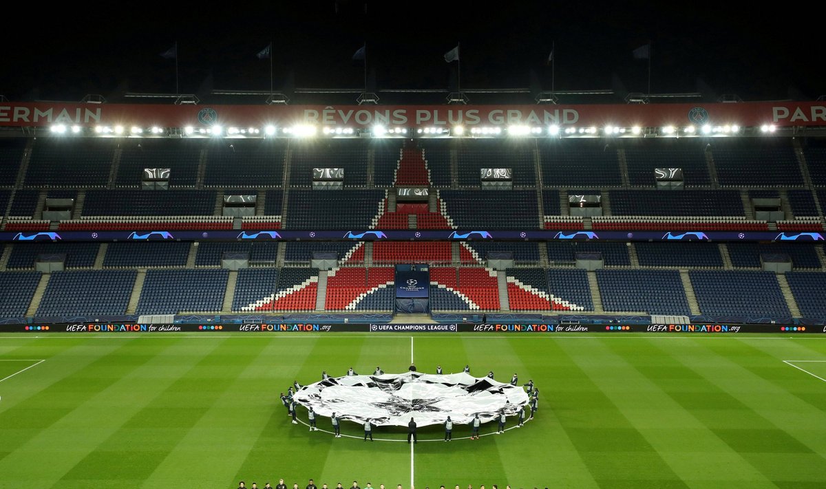 Rungtynės tarp "Paris Saint Germain" ir Dortmundo "Borussia" Paryžiuje vyko be žiūrovų
