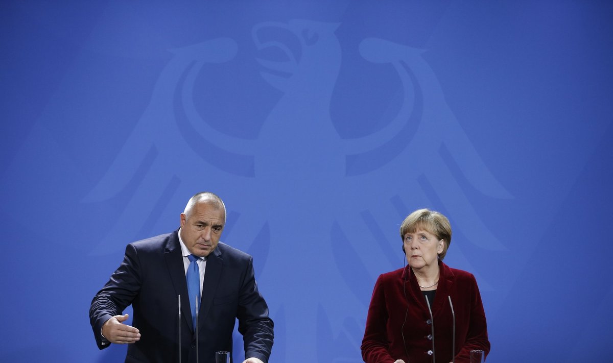 Vokietijos kanclerė Angela Merkel ir Bulgarijos premjeras Boiko Borisovas