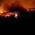 Rokiškio rajone naktį kilo didžiulis gaisras