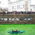 Воды Вильняле в Вильнюсе снова окрасятся в зеленый цвет