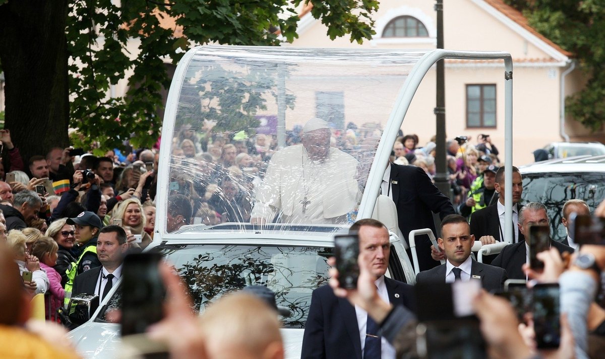 Popiežius Pranciškus Kauno rotušėje