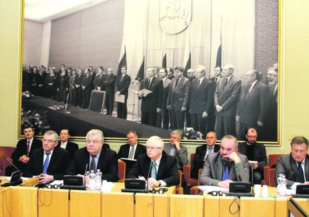 Žemės ūkio bendrovių vadovai susitikime Seime