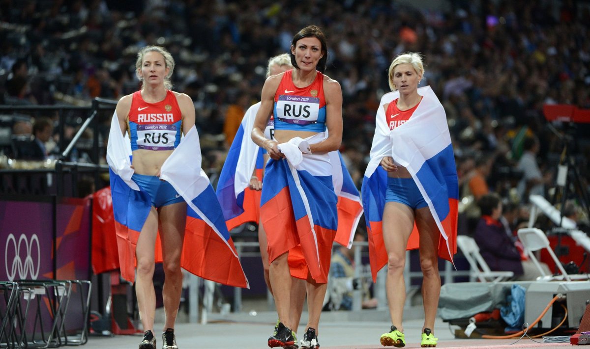 Rusijos bėgimo 4x400 m estefetės komanda Londono olimpiadoje