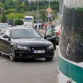 Vilniuje avariją sukėlė Viešojo saugumo tarnybos pareigūnas: sužalotas motorolerio vairuotojas