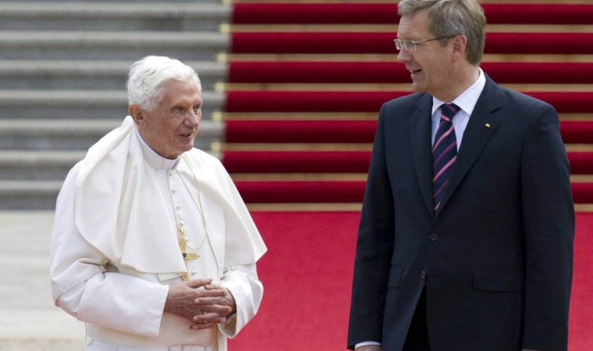 Popiežius Benediktas XVI ir Christianas Wulffas