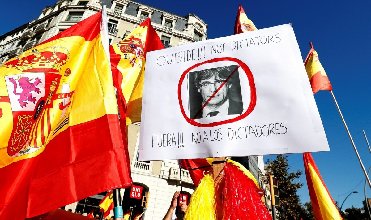 Demonstracija prieš Katalonijos atsiskyrimą nuo Ispanijos