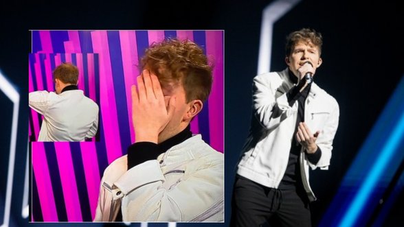 Tiesioginiame „Eurovizijos“ atrankų finalo eteryje ašarų nesulaikęs Gebrasy prakalbo apie emocijų priežastis