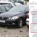 Lietuviai sugalvojo, kaip važinėtis konfiskuotais automobiliais: ne tik naudoja, bet ir parduoda