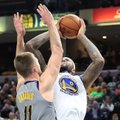 Apsistumdymą sukėlęs Sabonis ir „Pacers“ gavo skaudžią čempionų pamoką