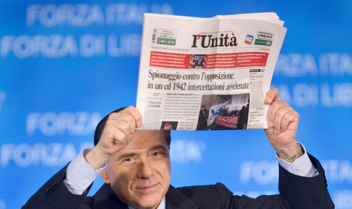 Laikraštis L'Unita, Silvio Bersluconi
